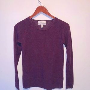 Ellen Tracy Wine Sweater, S